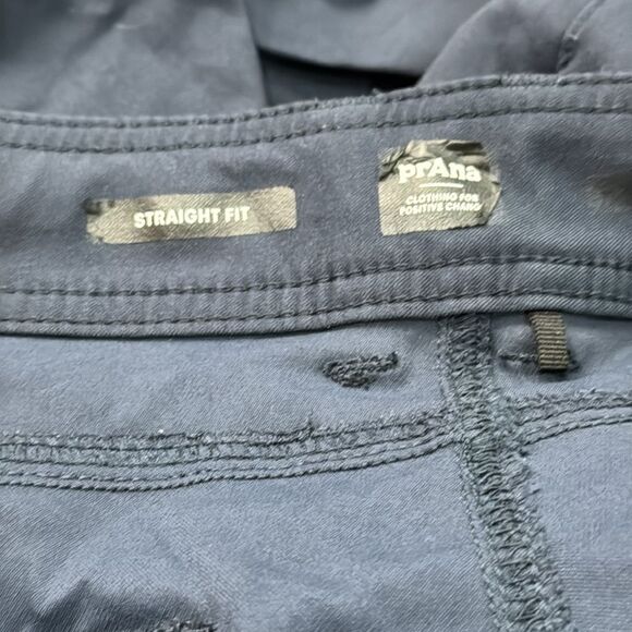 PrAna Men's Navy blue Straight Fit Draw string Starch Pants size 32 - Picture 7 of 13